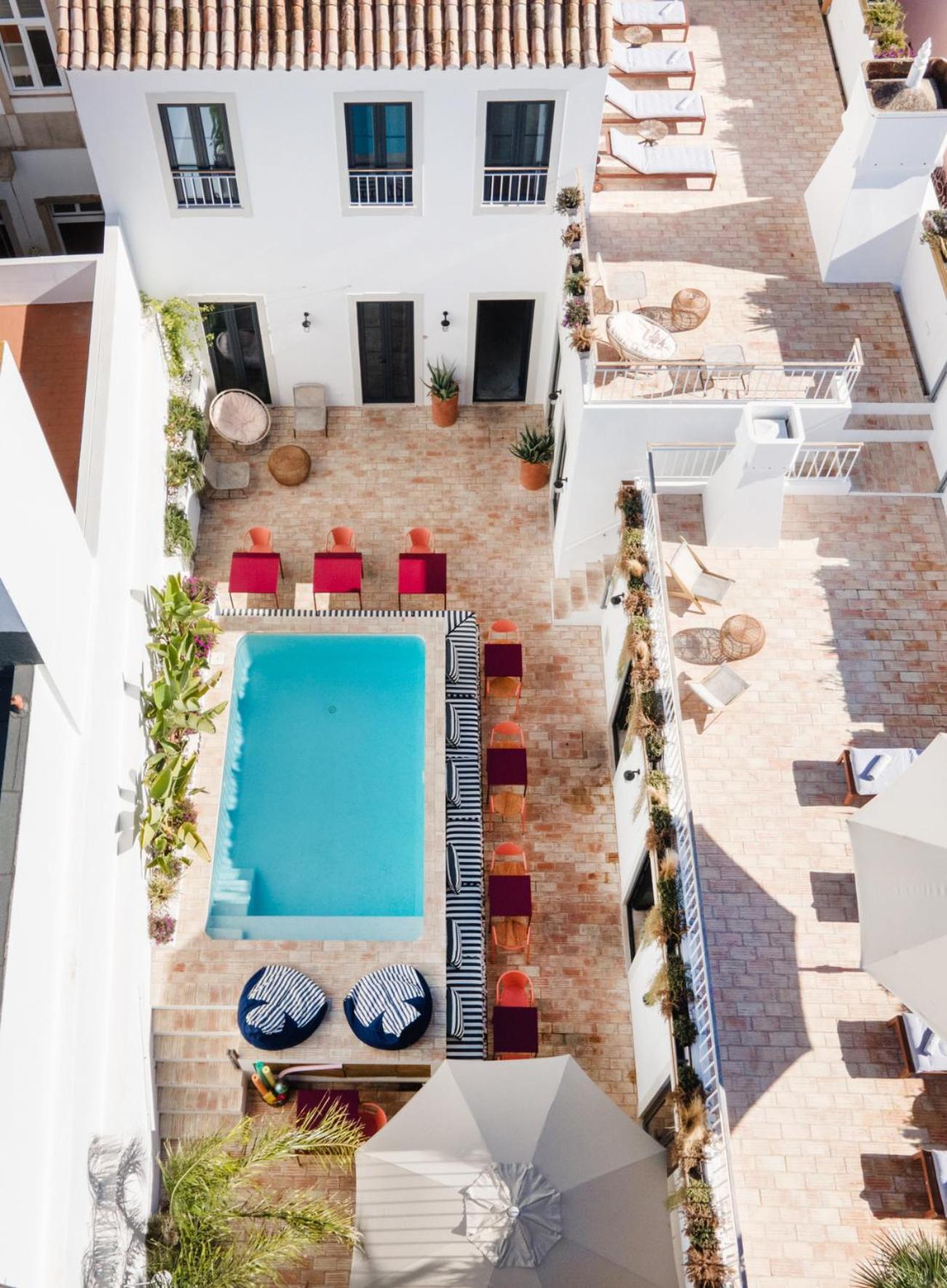 Casa Rosa Villa With Pool In Olhao Centre Exterior photo
